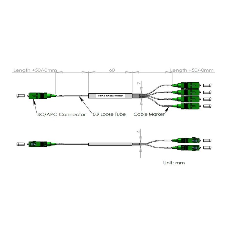 1*6 PLC Splitter