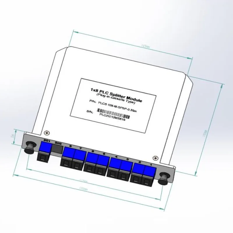 1*4 1*8 PLC Plug-in Cassette Flitter
